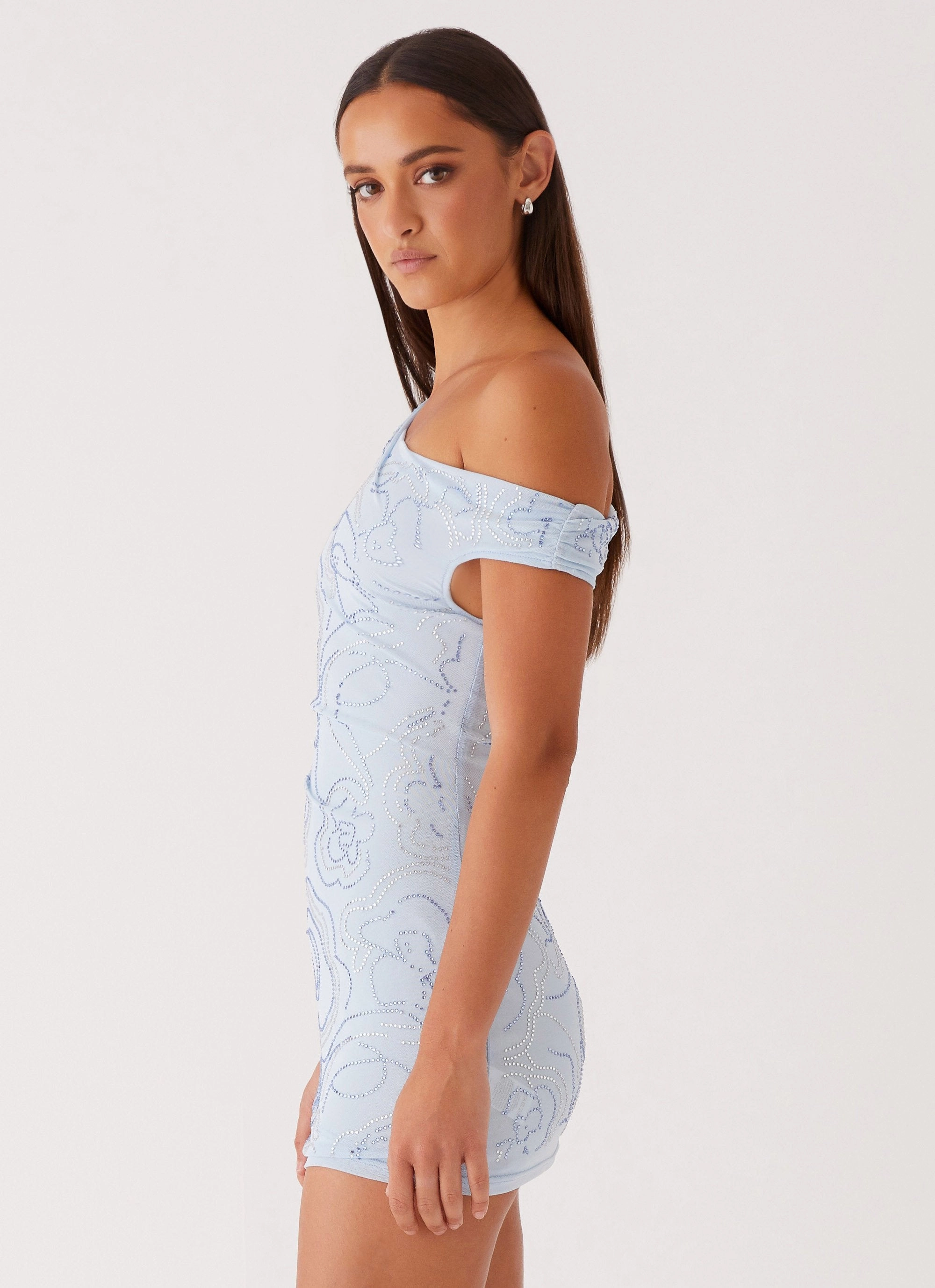 Sharp Mood Mountain High Mini Dress - Blue