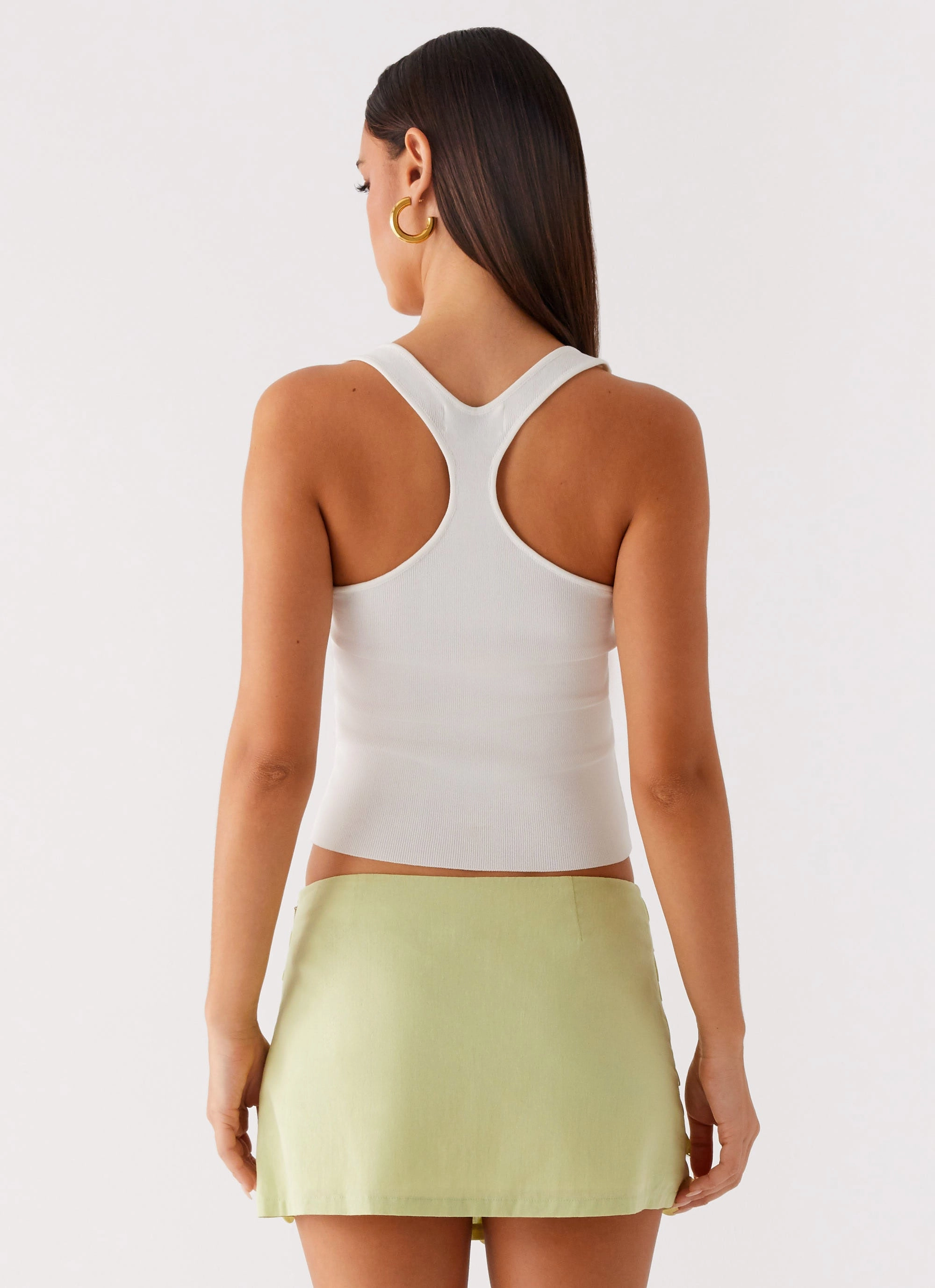 Comfort Layer Core Style Movie Star Mini Skirt - Lime Green