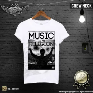 Music Is My Religion Men's DJ T-shirt Premium Festival Tank Top MD081