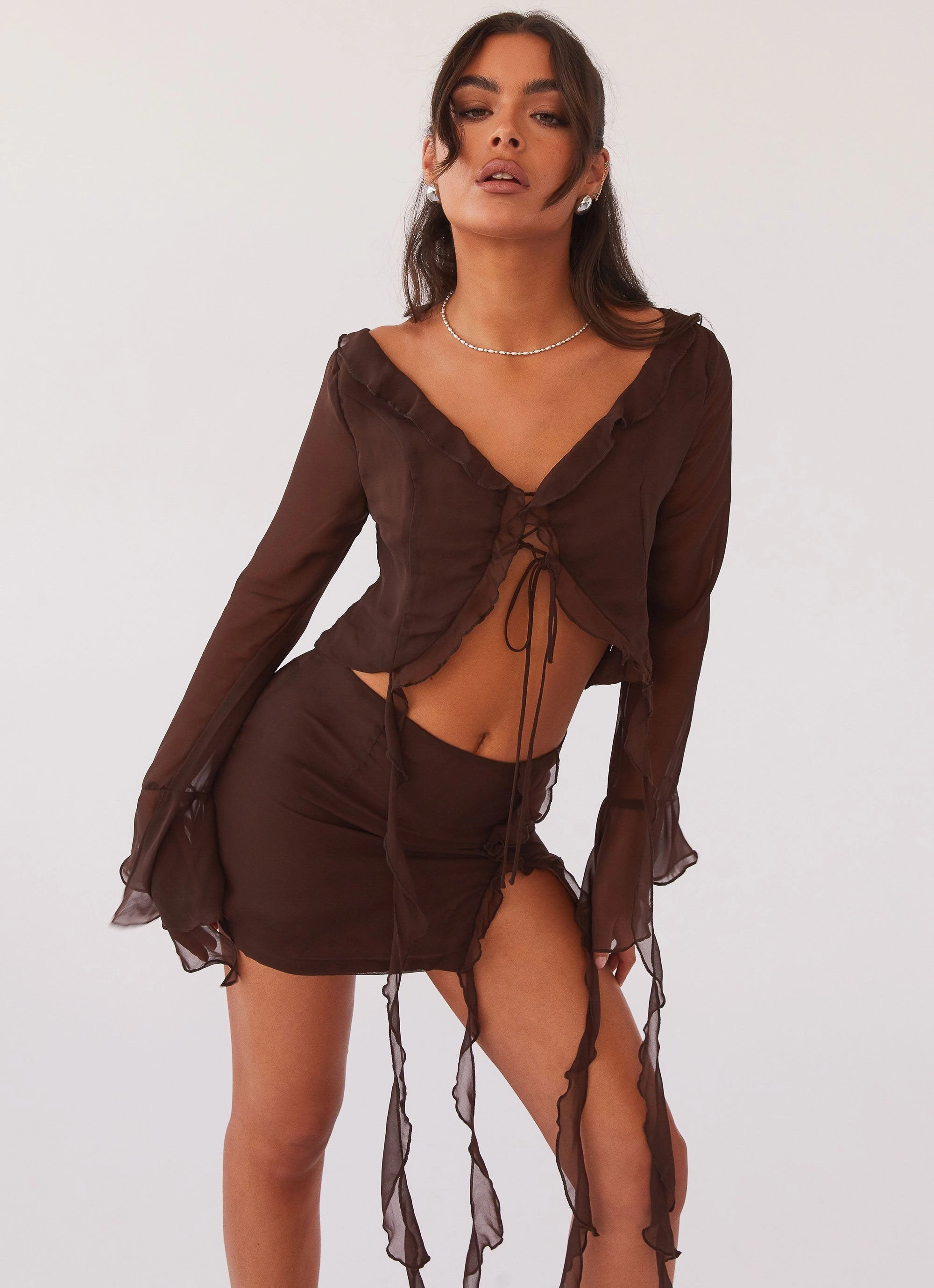 Refined Sophistication My Favourite Part Mini Skirt - Dark Mocha