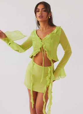 Odor Resistant Treatment My Favourite Part Mini Skirt - Fern