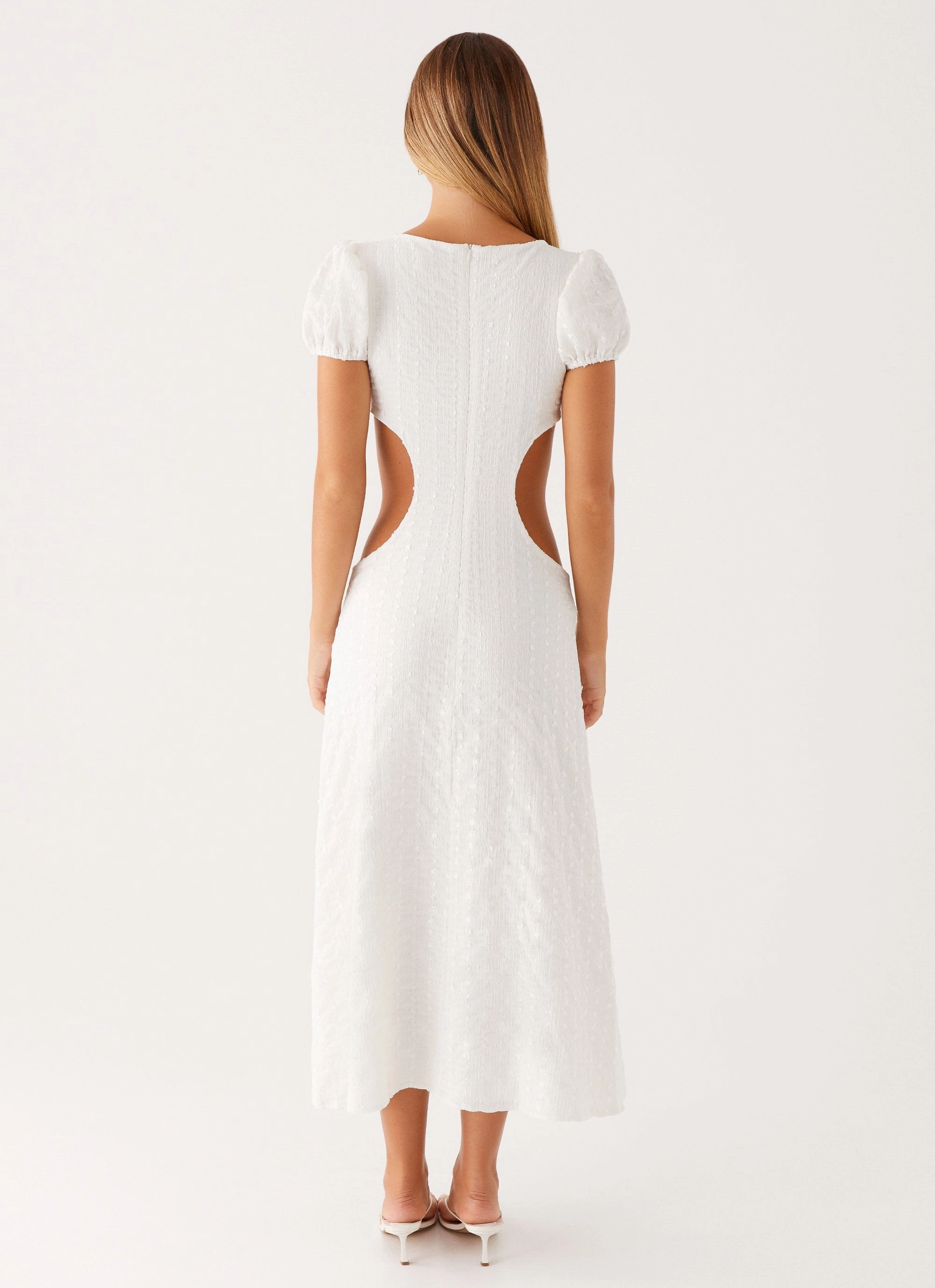 Myley Midi Dress - White Chic Rhythm