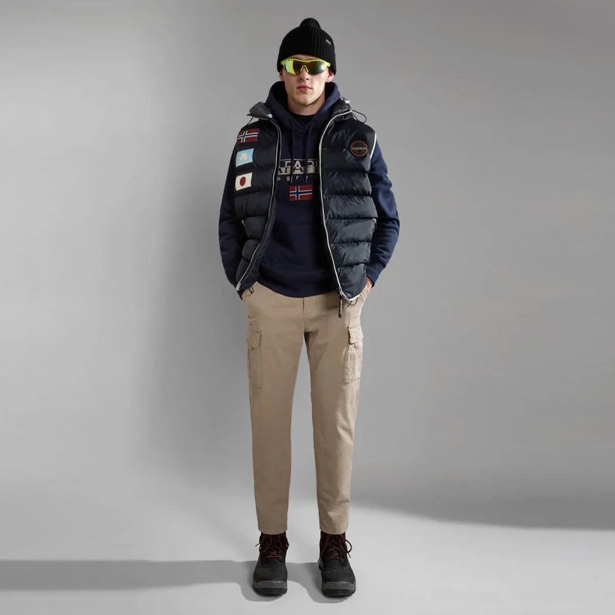 Napapijri - Ayas Winter Blue Marine Hoodie - NP0A4GJA - BLU/MARINE