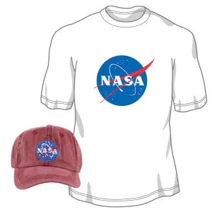 NASA Logo Cap (Maroon)   NASA Emblem T-Shirt
