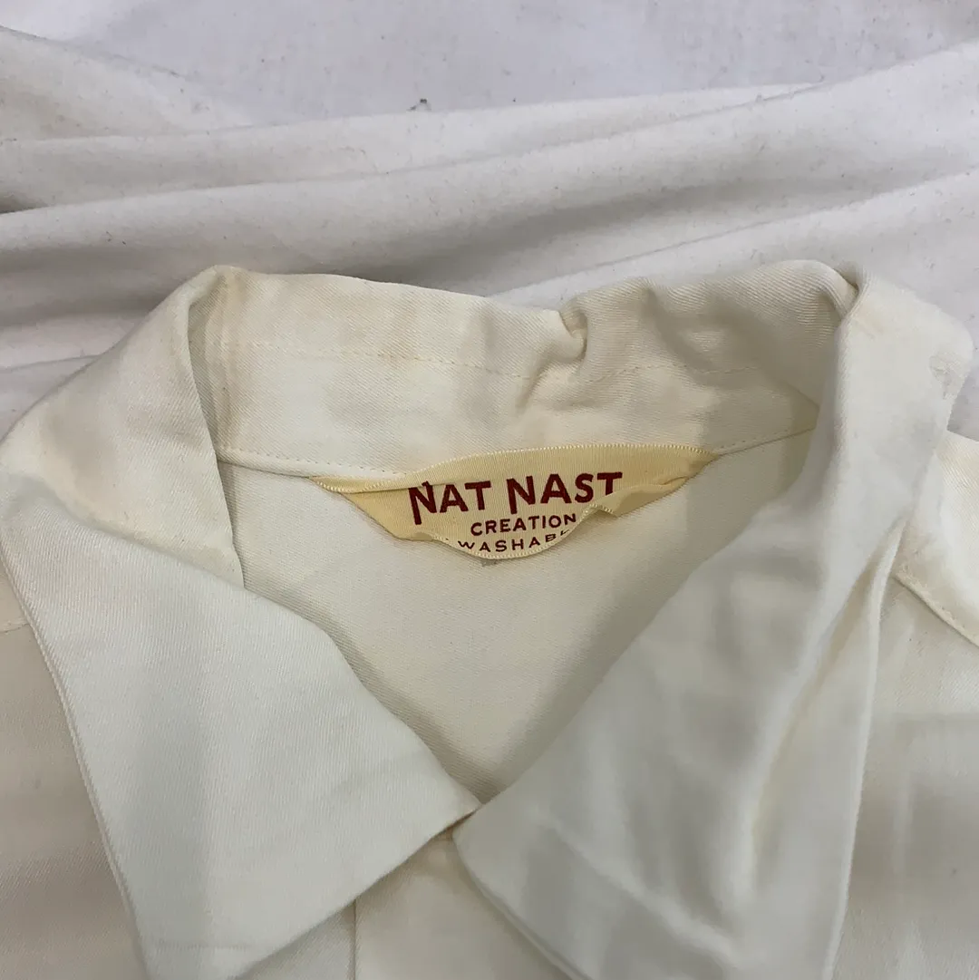 Nat Nast Vintage White Bowling Shirt