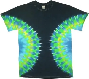 Navy Gecko Hourglass Tie Dye T-Shirt