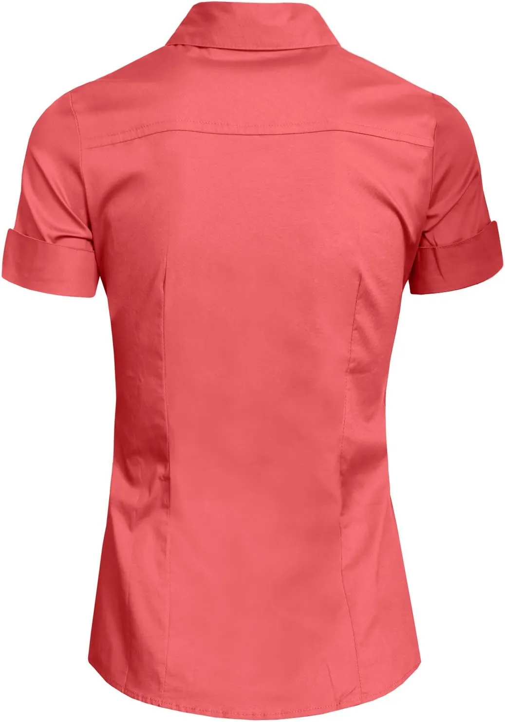 NE PEOPLE Womens Tailored Short Sleeve Button Down Shirt (S-3XL)