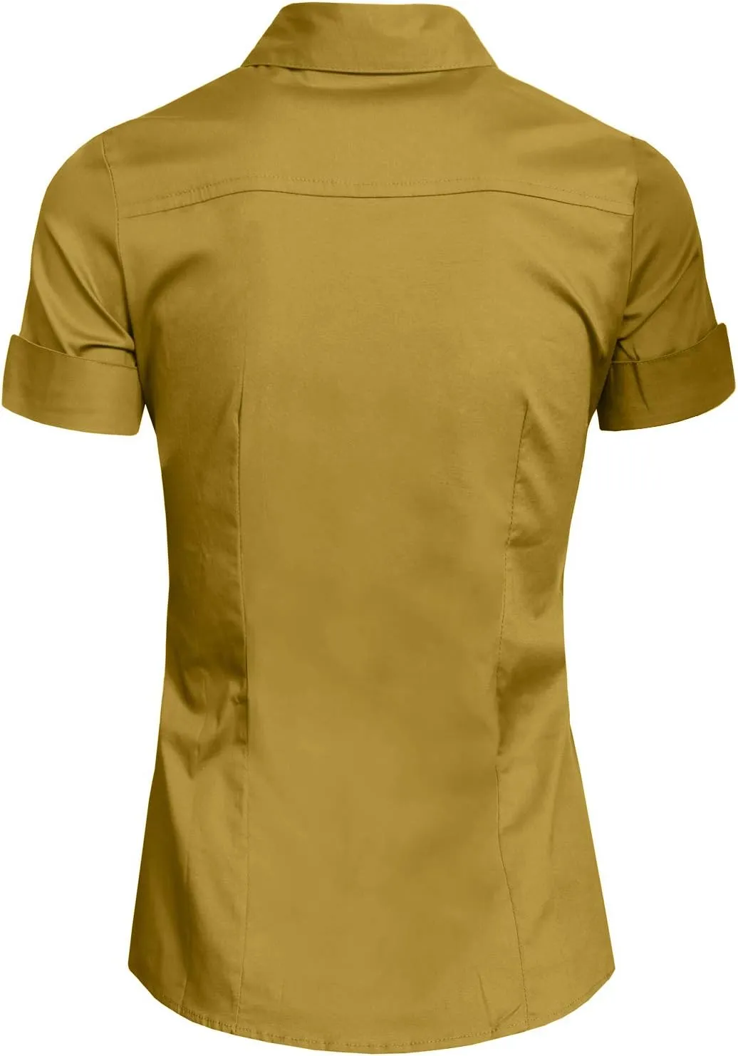 NE PEOPLE Womens Tailored Short Sleeve Button Down Shirt (S-3XL)