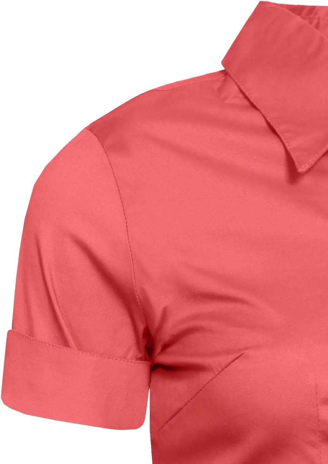 NE PEOPLE Womens Tailored Short Sleeve Button Down Shirt (S-3XL)