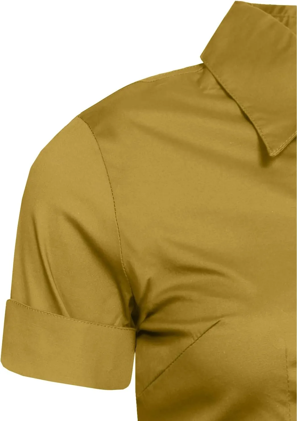 NE PEOPLE Womens Tailored Short Sleeve Button Down Shirt (S-3XL)