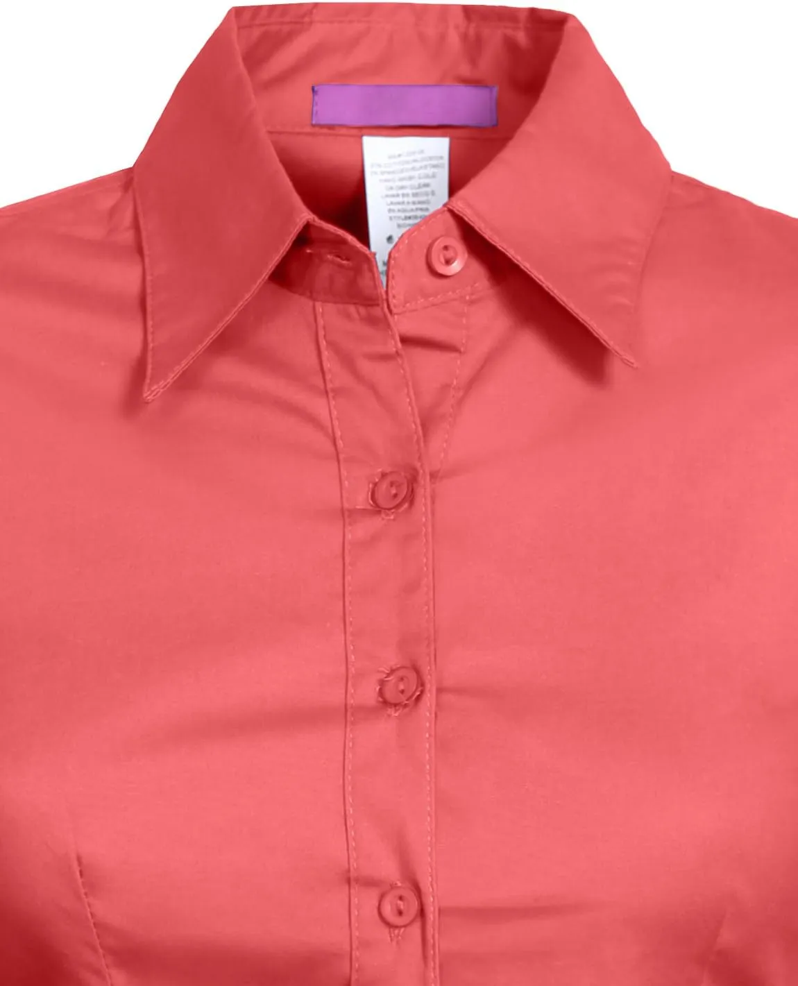 NE PEOPLE Womens Tailored Short Sleeve Button Down Shirt (S-3XL)