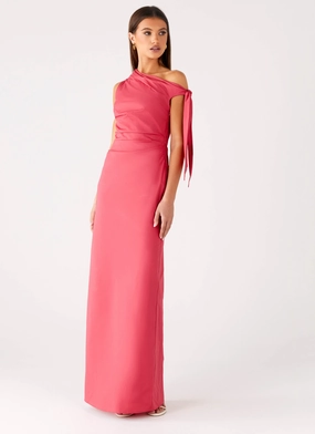 Marella Maxi Dress - Coral Fashionable And Functional