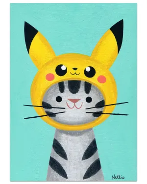 Nellie Le  - "Pikachu Cat" print