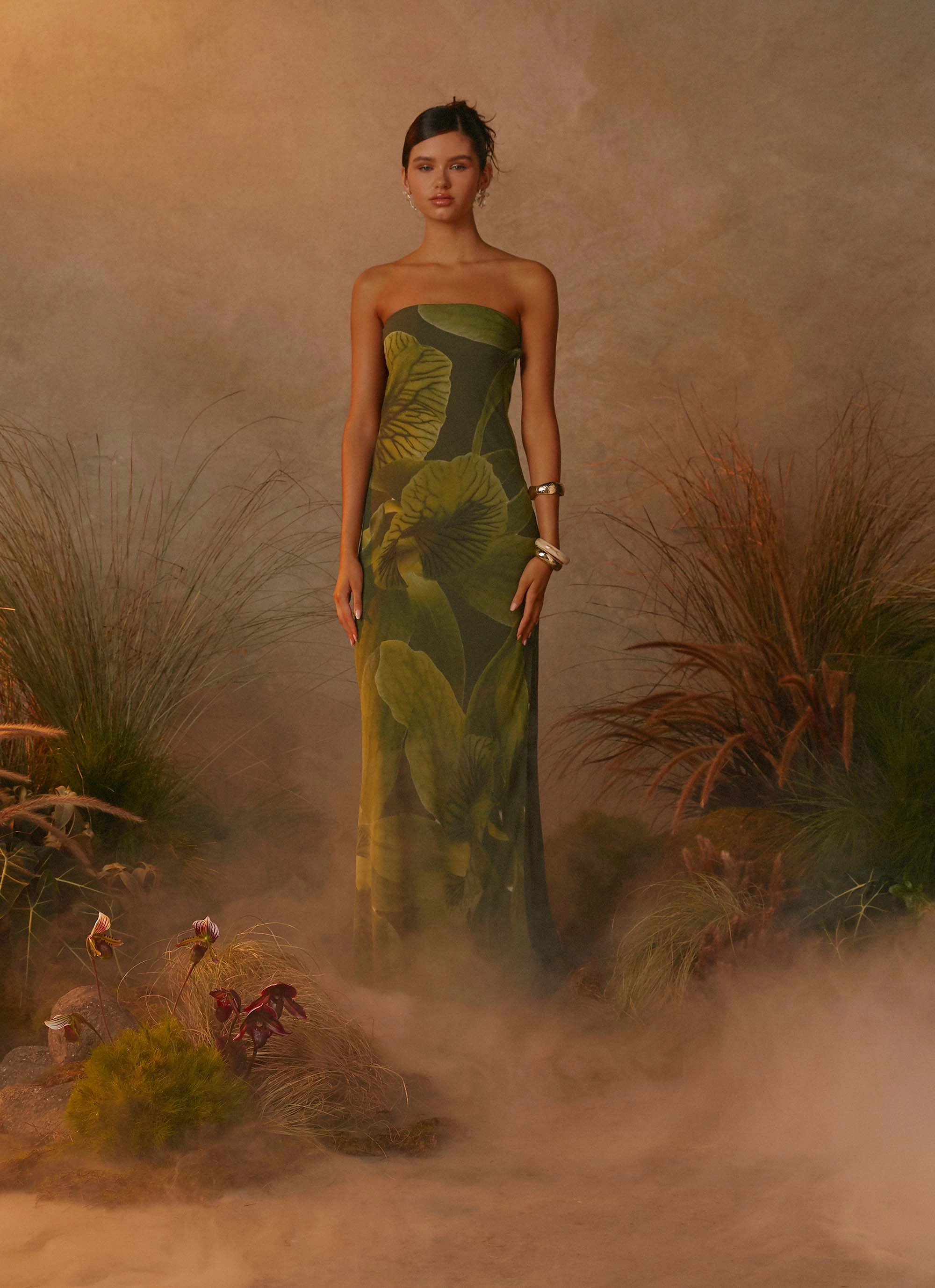 Timeless Fashion Pure Aesthetic Nettle Maxi Dress - Tropic Floral