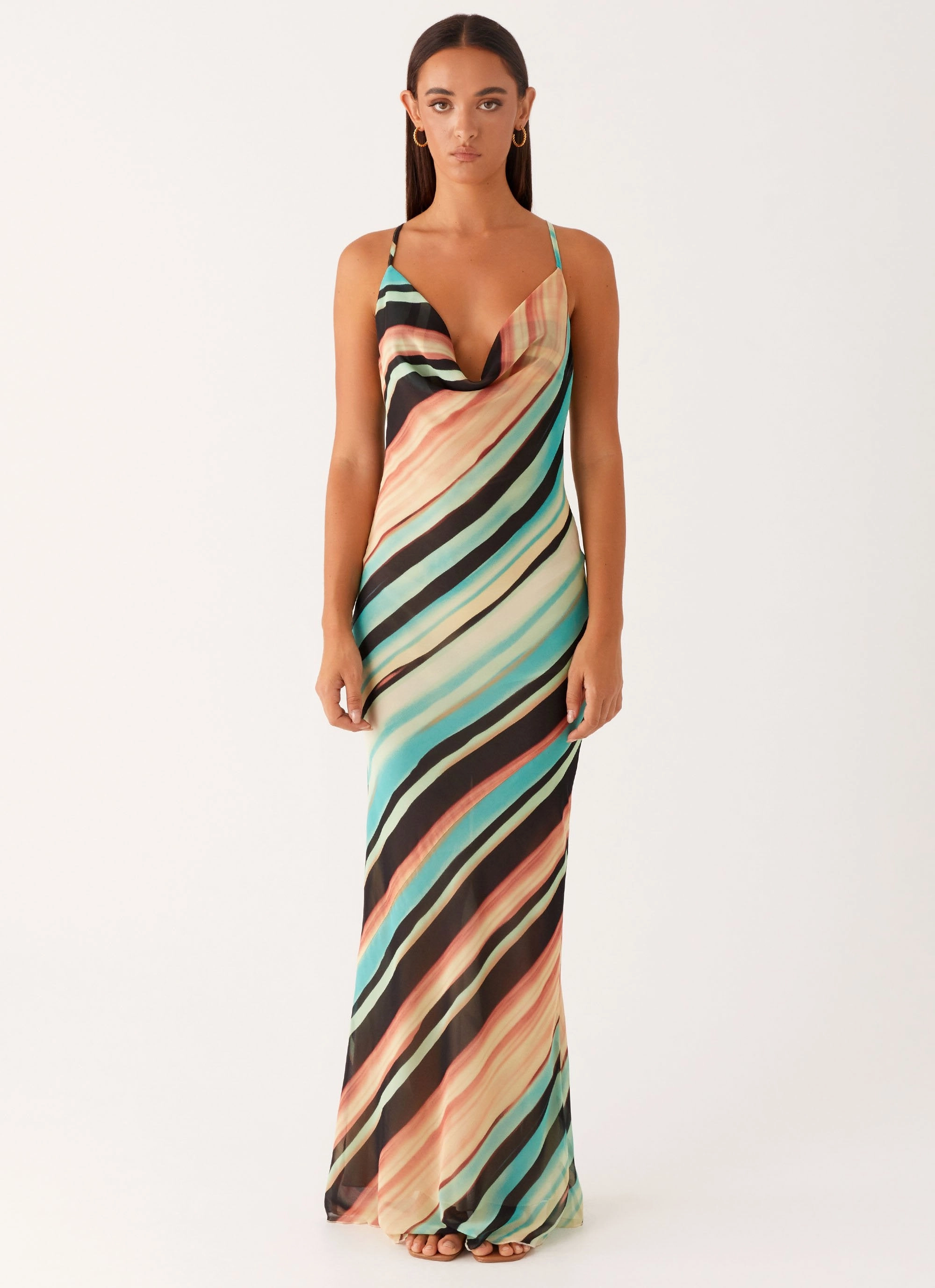 Photo Bright LayeredHemline Never Knew Maxi Dress - Stripe