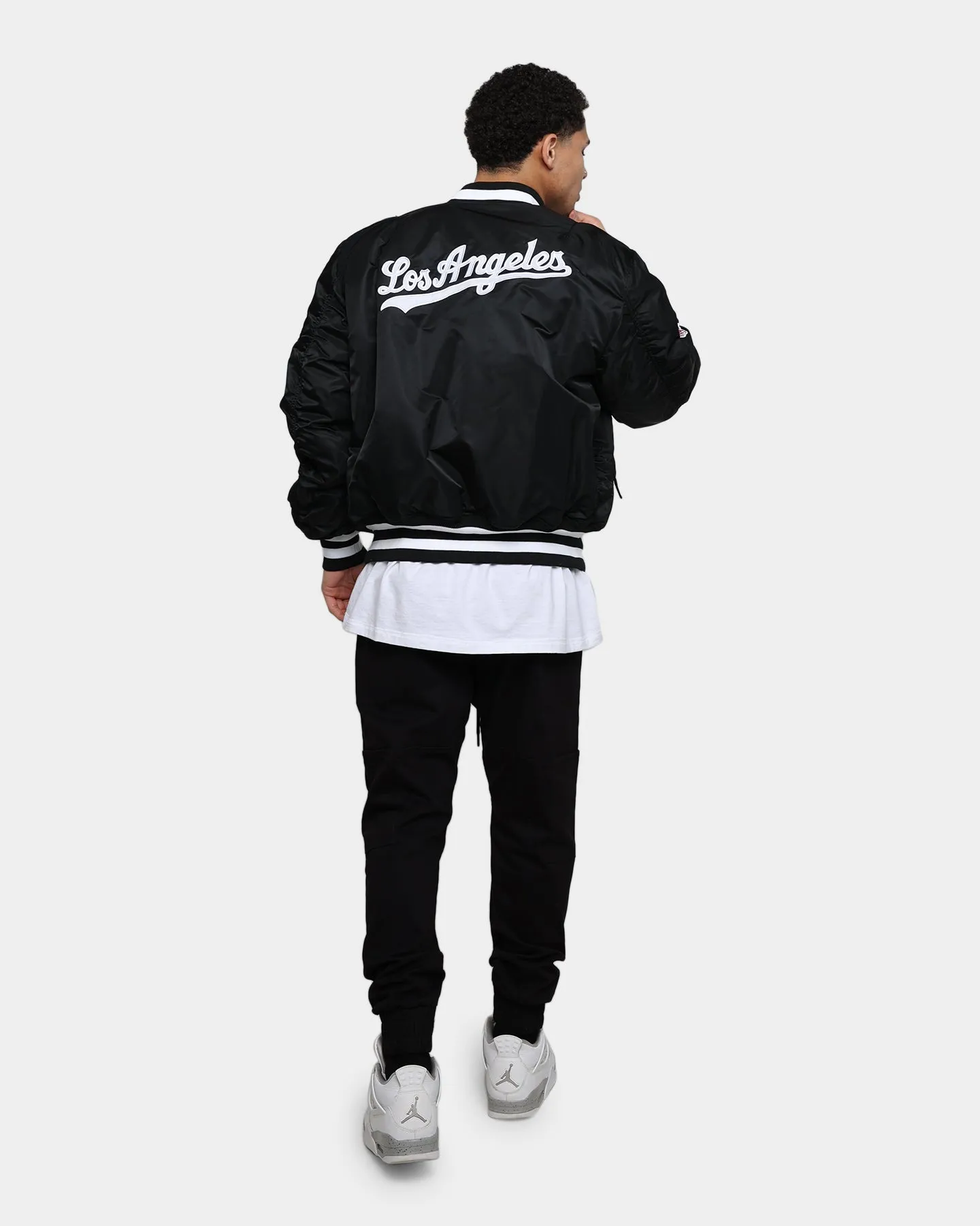 New Era Los Angeles Dodgers Varsity Jacket Black
