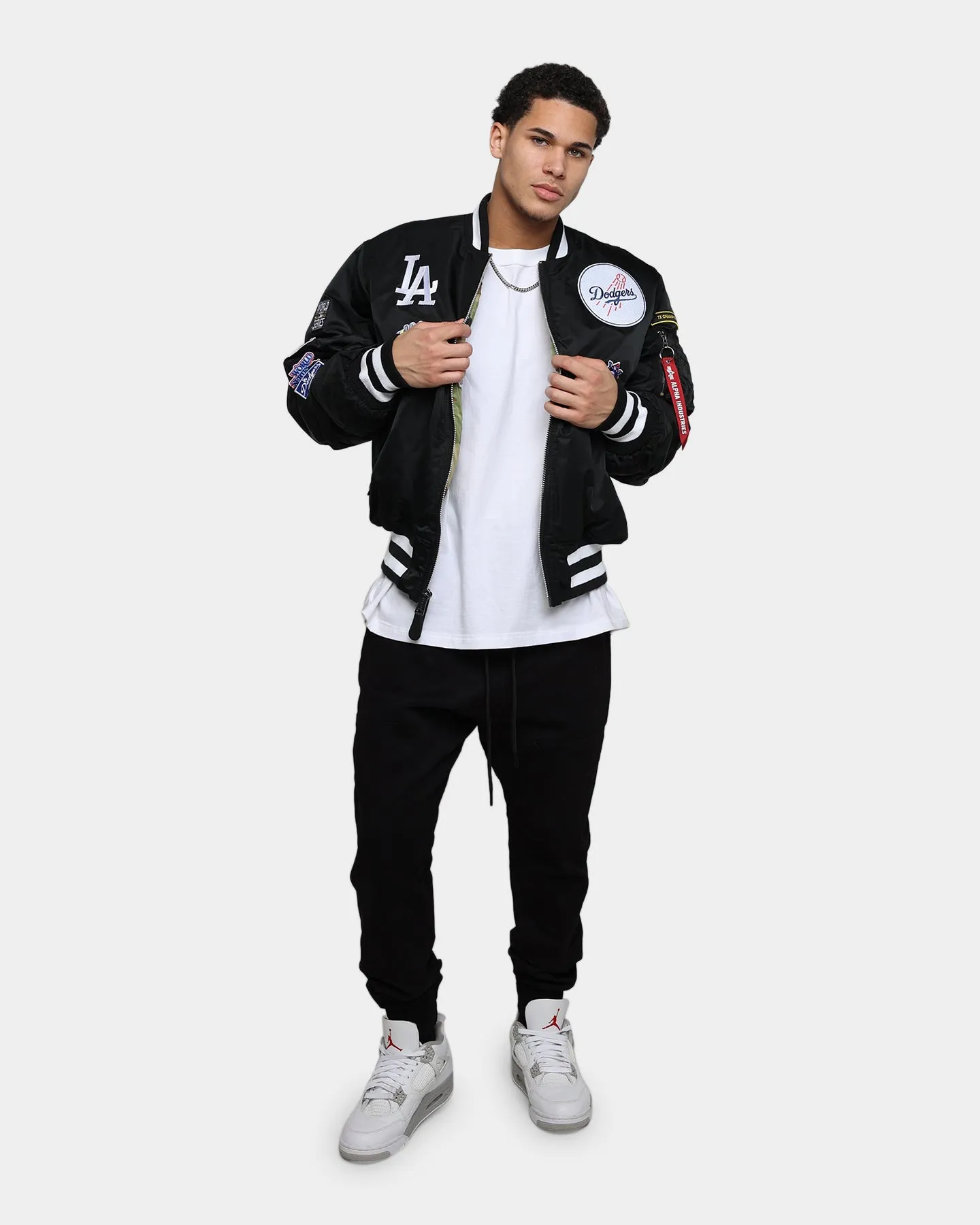 New Era Los Angeles Dodgers Varsity Jacket Black