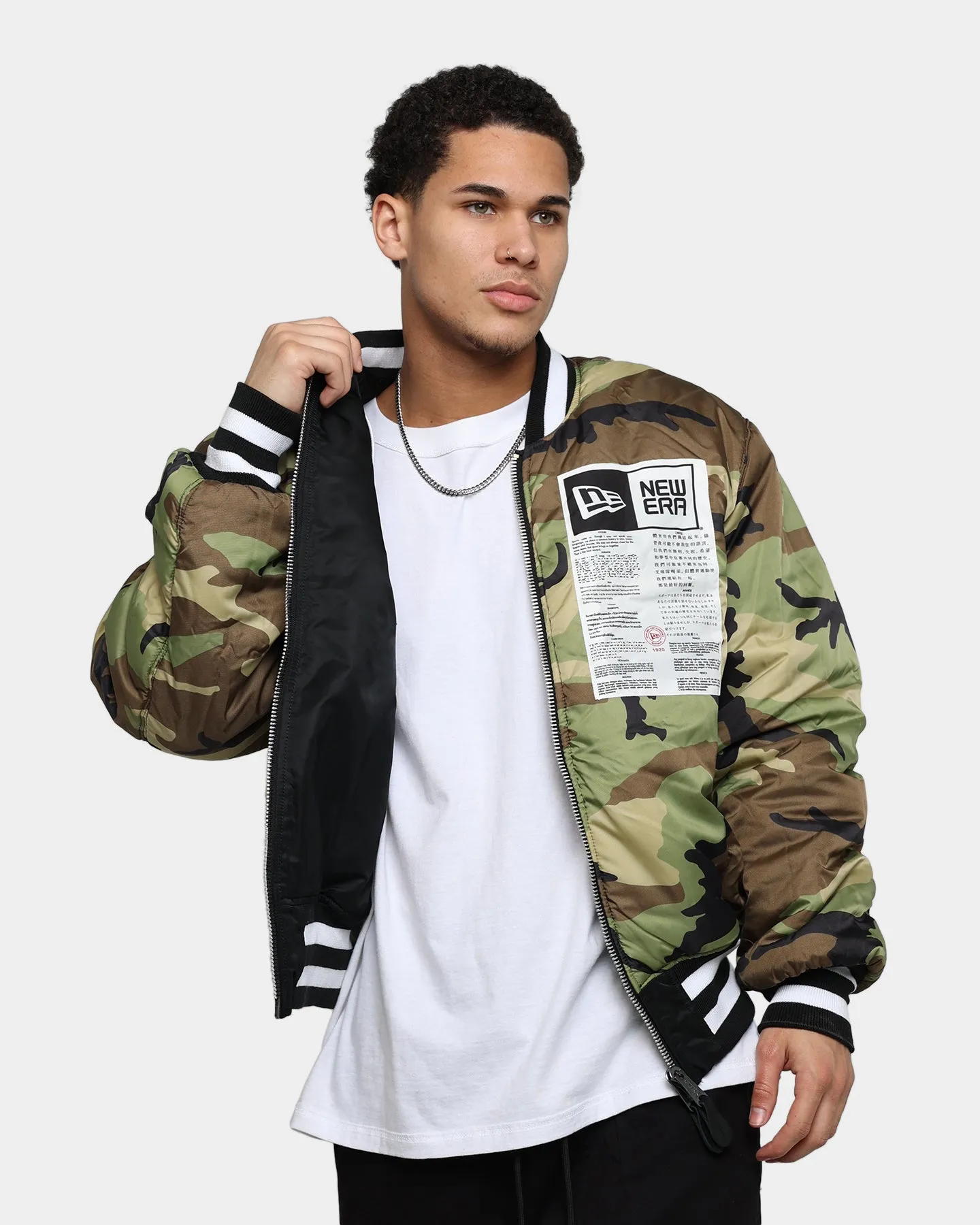 New Era Los Angeles Dodgers Varsity Jacket Black