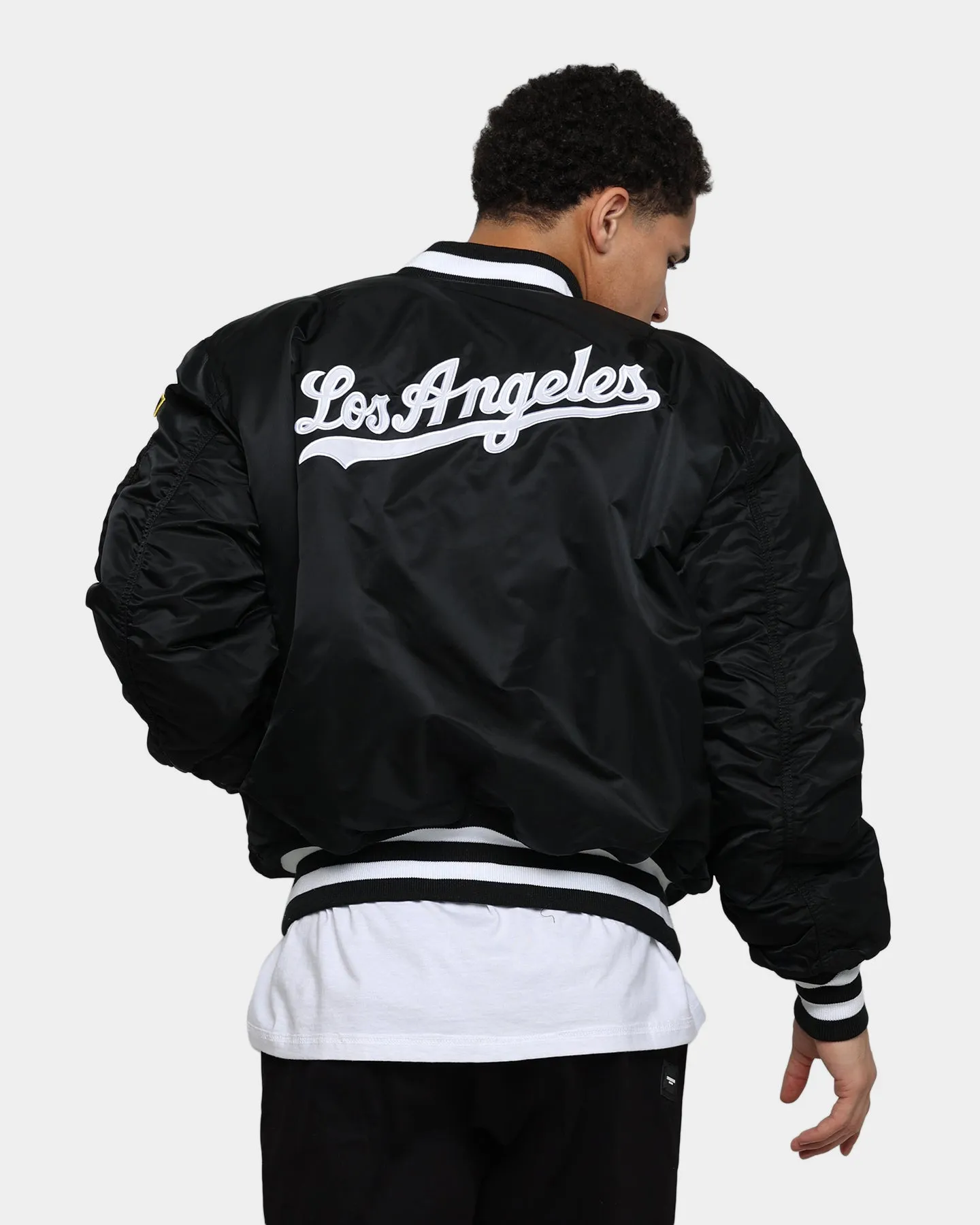 New Era Los Angeles Dodgers Varsity Jacket Black