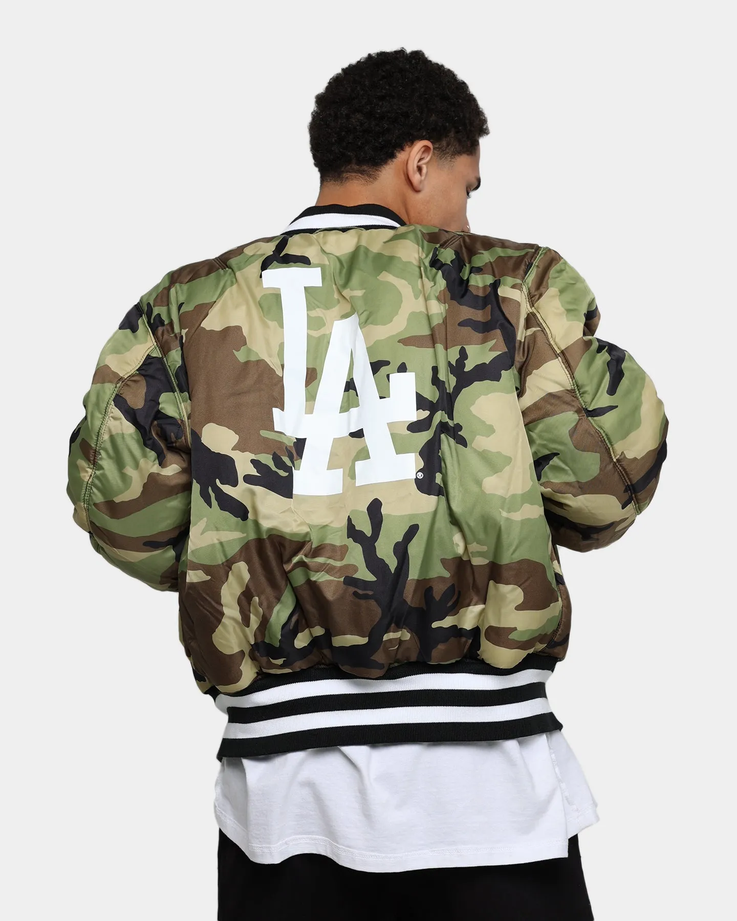 New Era Los Angeles Dodgers Varsity Jacket Black