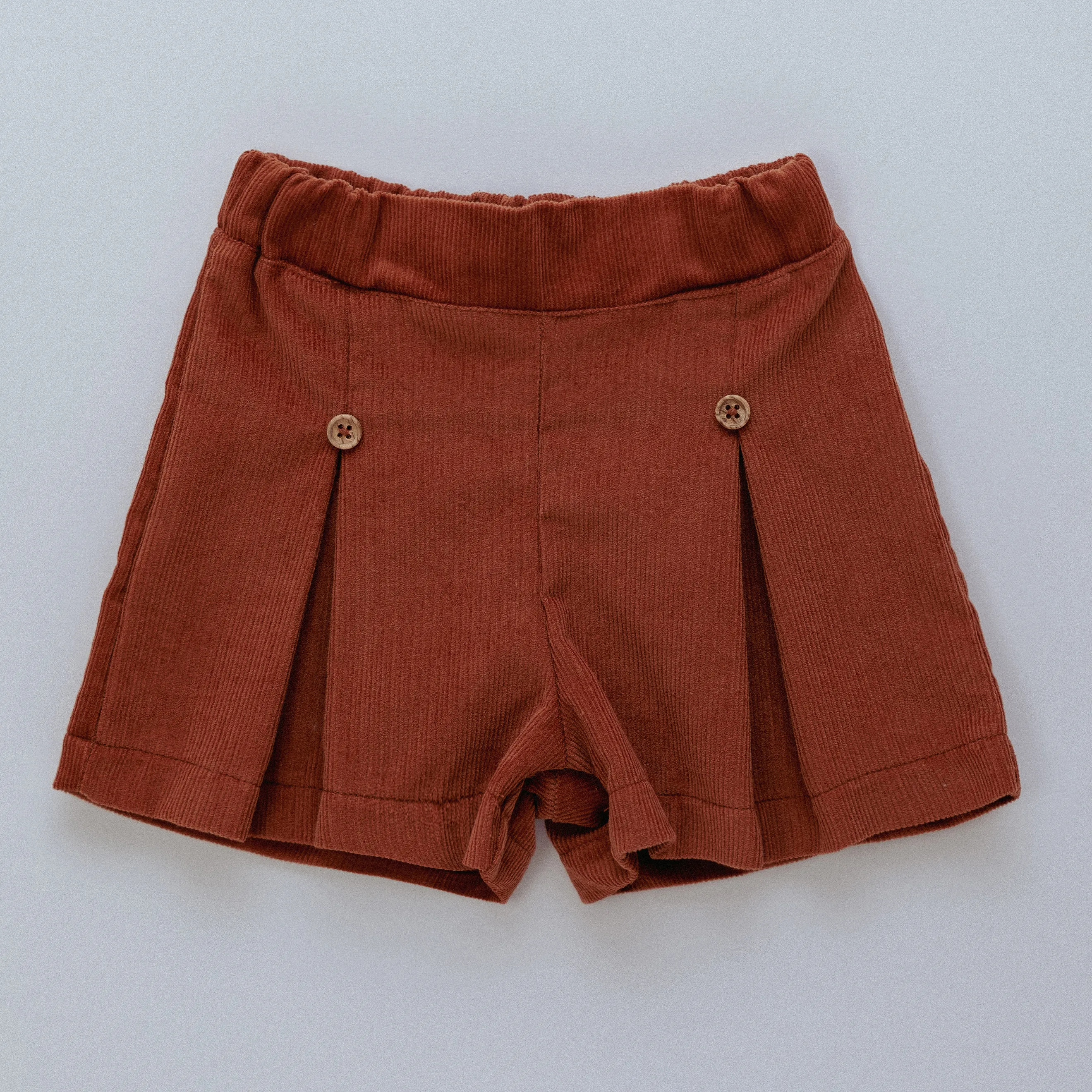 New In Rigola Boys Terracotta Corduroy Shorts Set