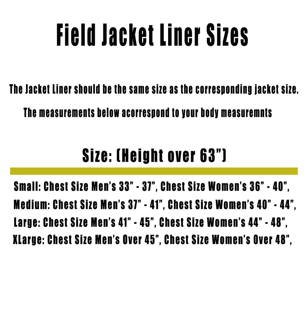 New Military Issue M-65 Field Jacket Liner - OD (Medium Only)