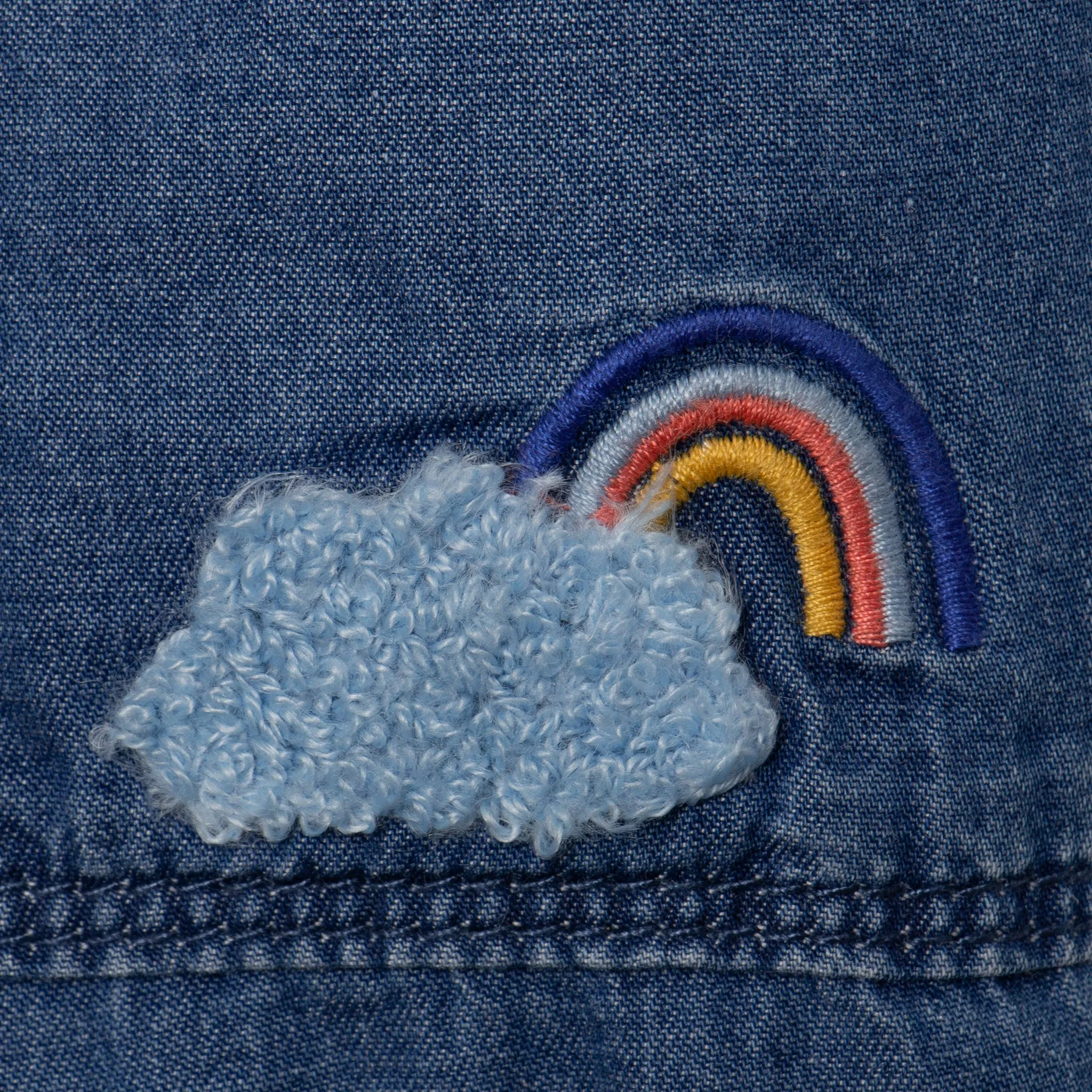 Newborn boys' blue jumpsuit