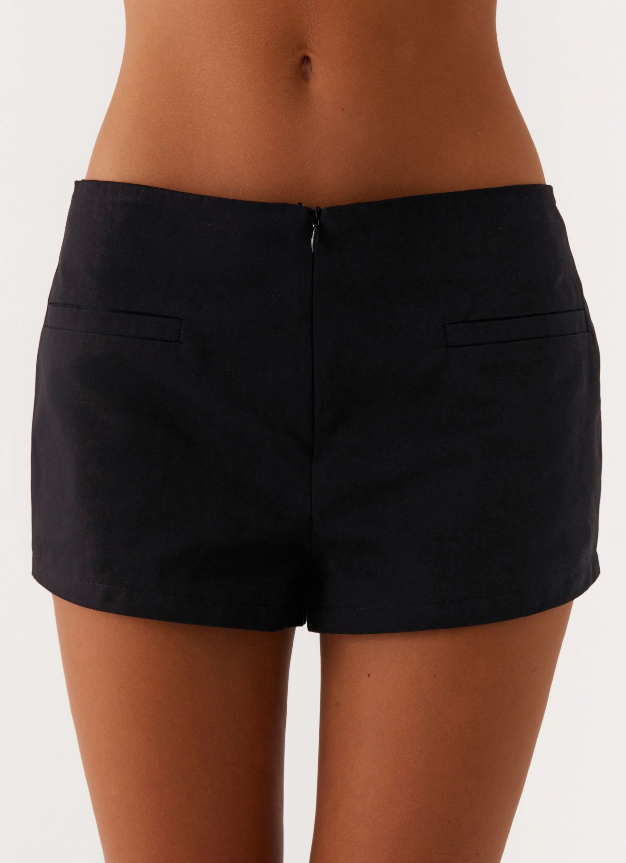 Tight Cut Eco Friendly Dyeing Nia Micro Short - Black