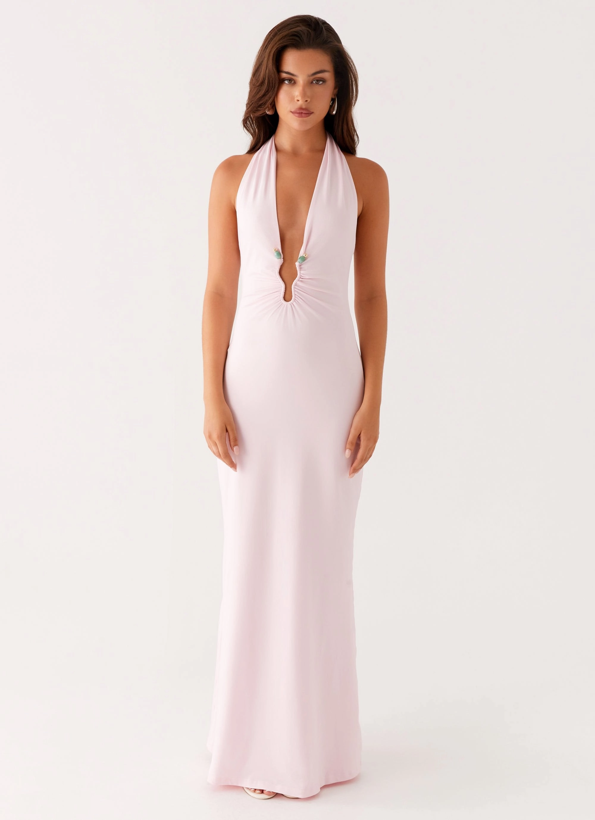 Nicola Maxi Dress - Pink Comfort Layer Wear