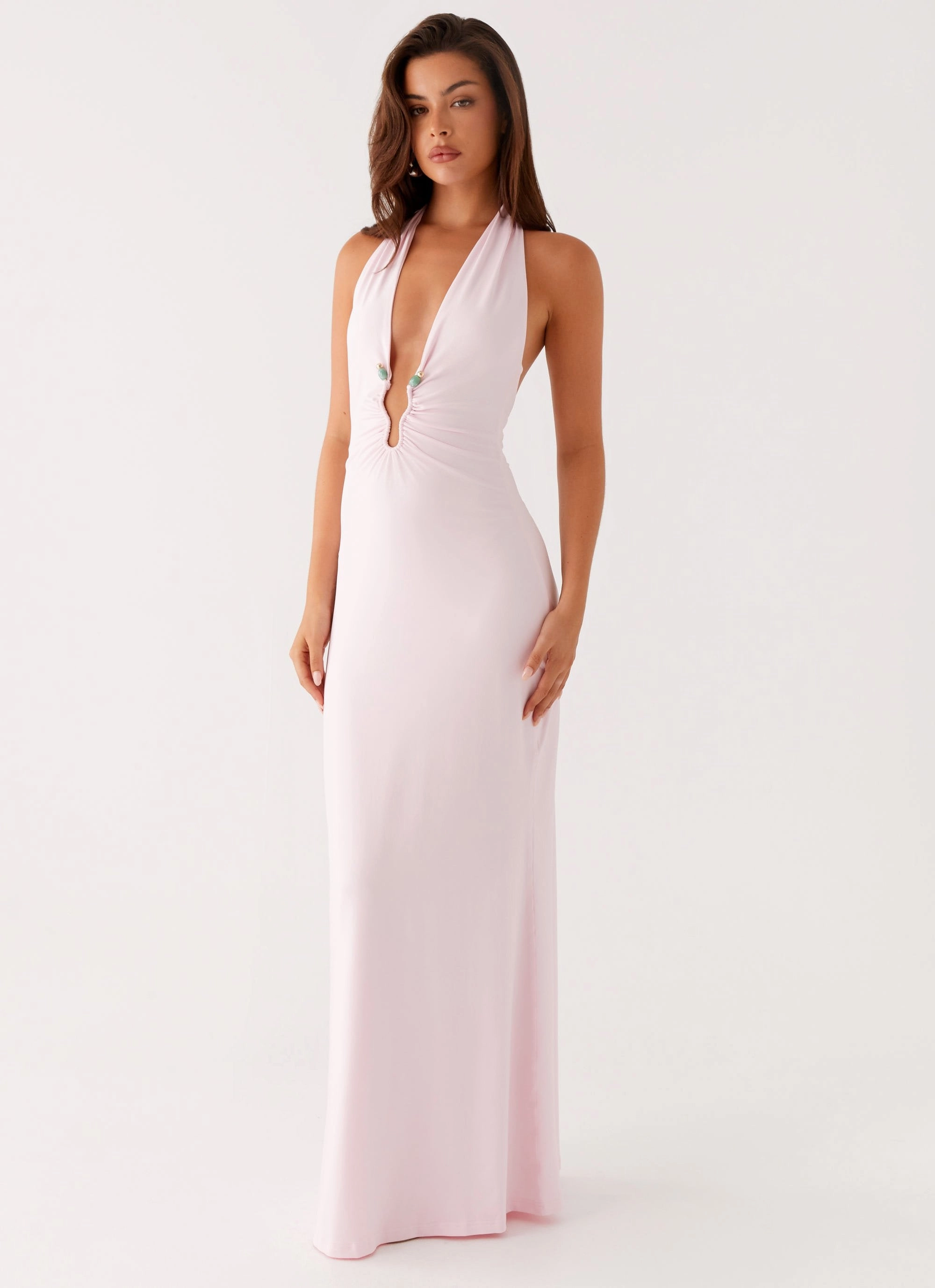 Nicola Maxi Dress - Pink Weekend Feel Refined fit