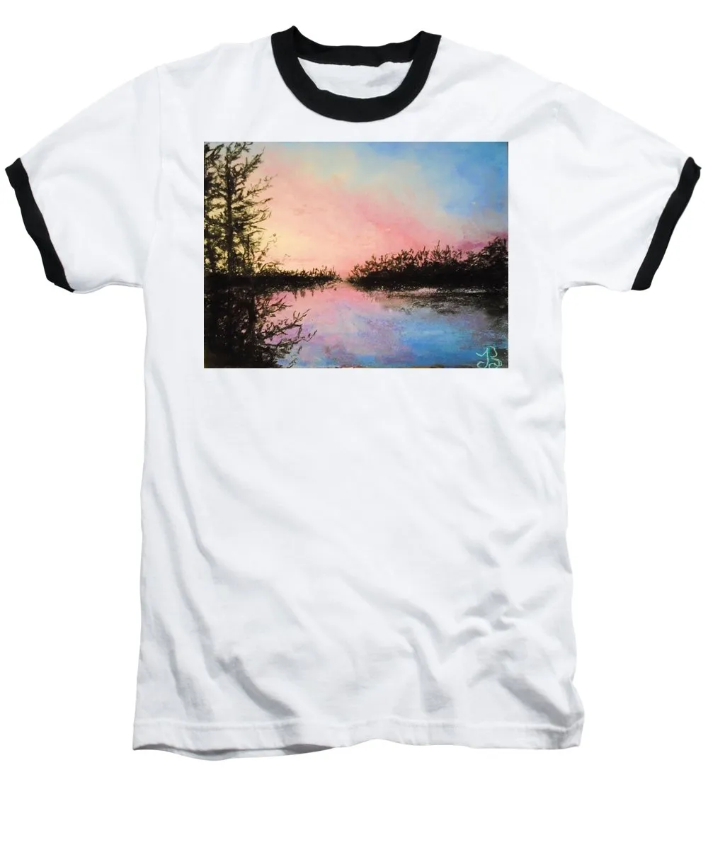 Night Streams in Sunset Dreams  - Baseball T-Shirt