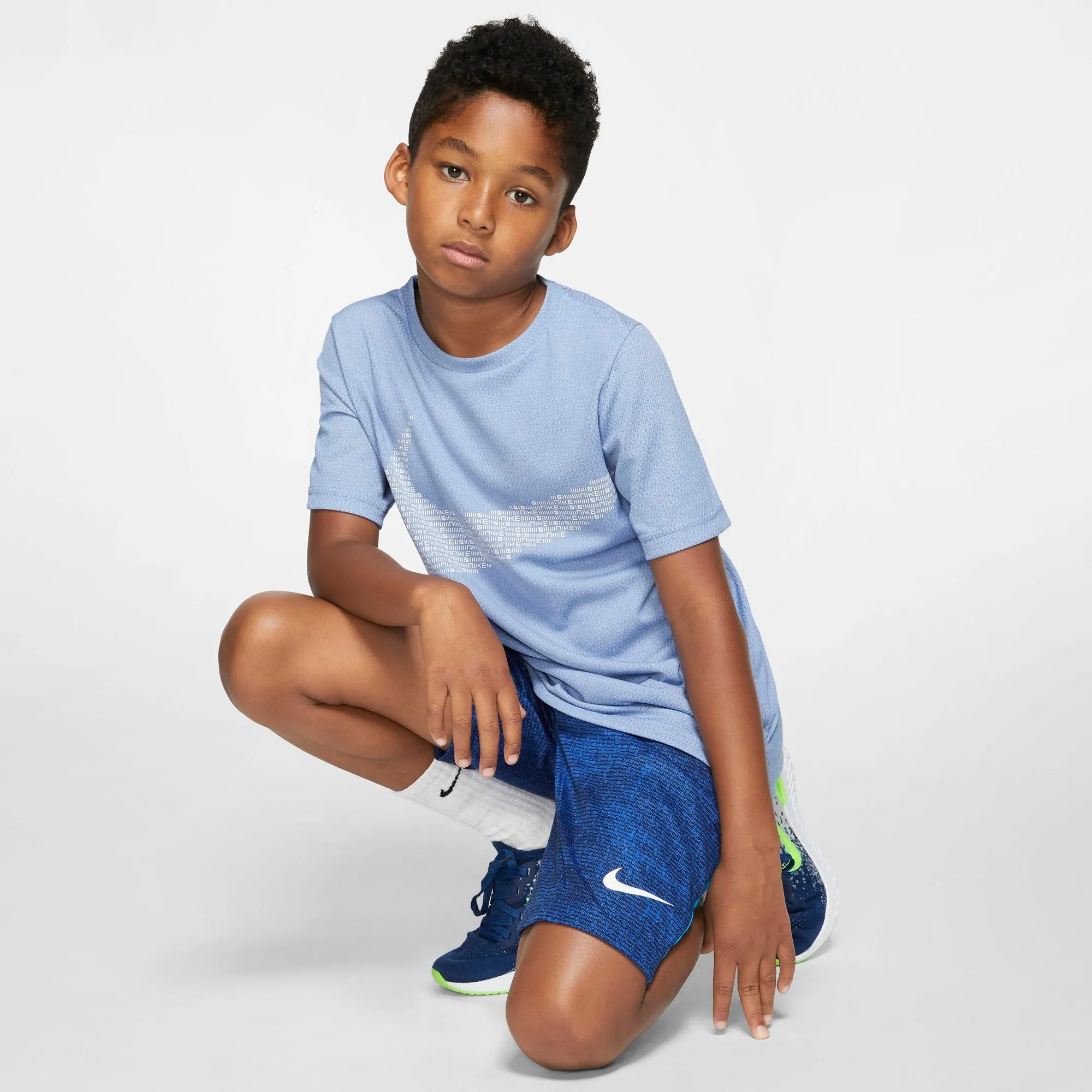 Nike Kids Dri-Fit Training Shorts - Game Royal/Laser Blue/White