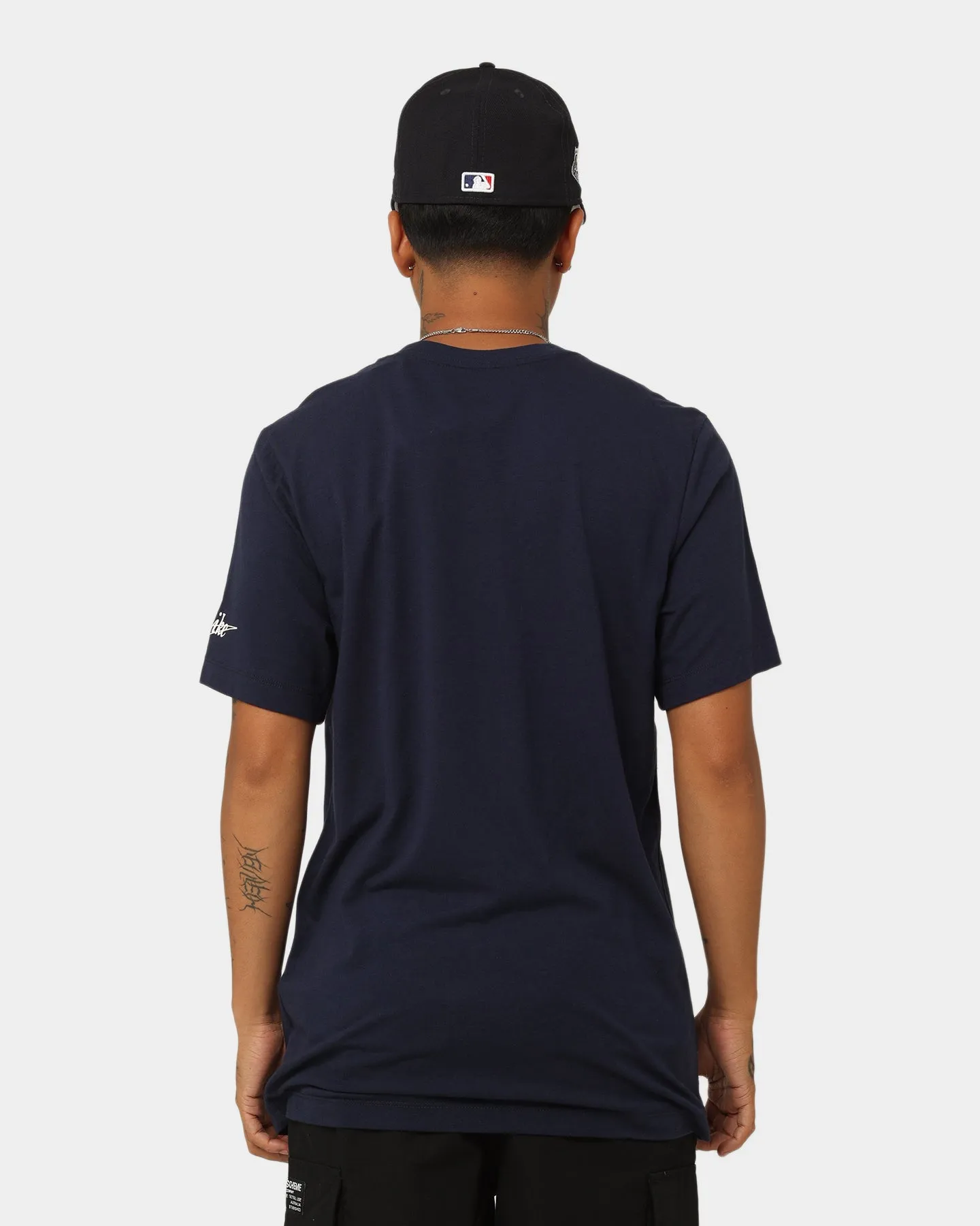 Nike New York Giants Triblend Logo T-Shirt College Navy