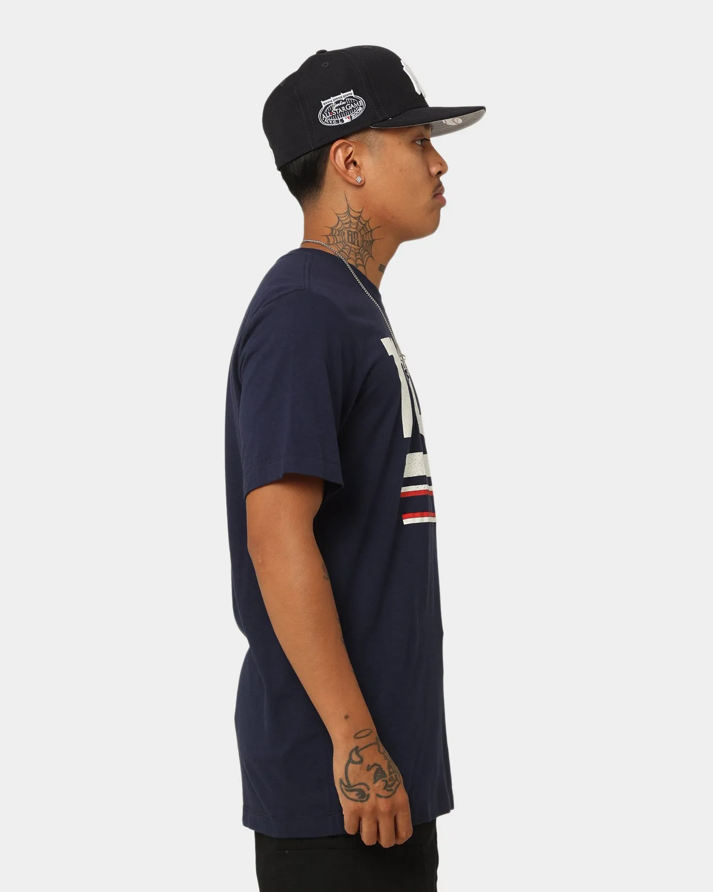 Nike New York Giants Triblend Logo T-Shirt College Navy