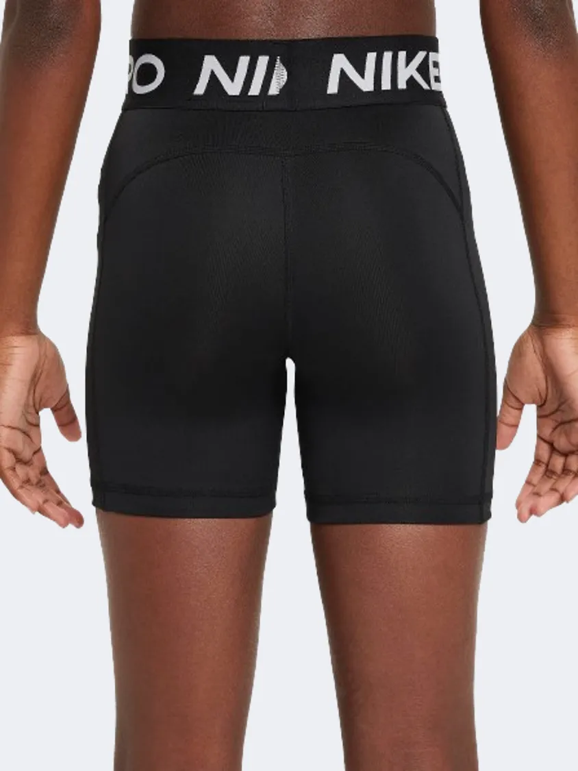Nike Pro Df 3 Inch Girls Lifestyle Short Black/White