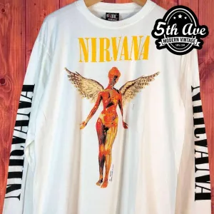 Nirvana In Utero - New Vintage Band Long Sleeve T Shirt