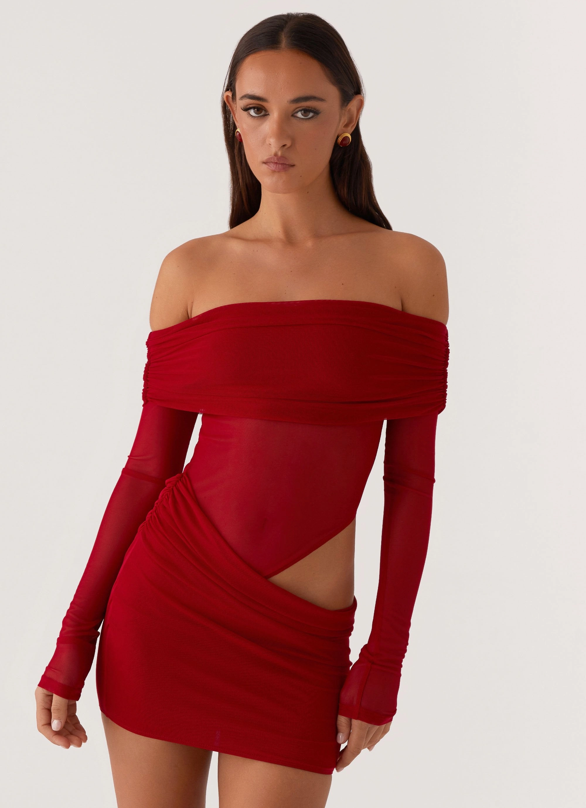 Timeless Appeal No Doubt Mini Dress - Red