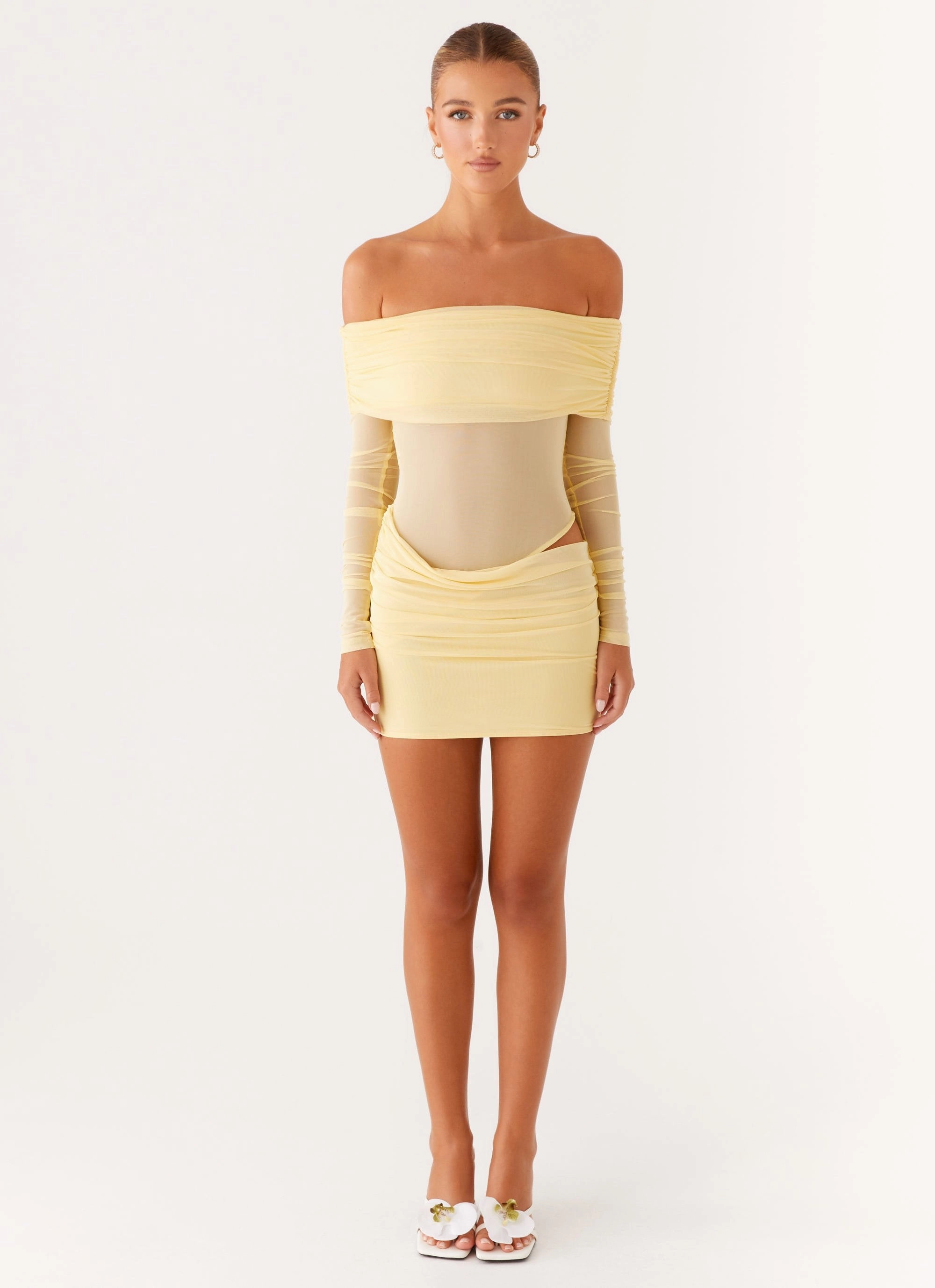 All Gender No Doubt Mini Dress - Yellow