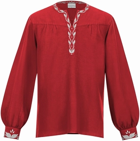 No Iron Fabric Textured Weave Pattern Orion Limited Edition Poppy Red