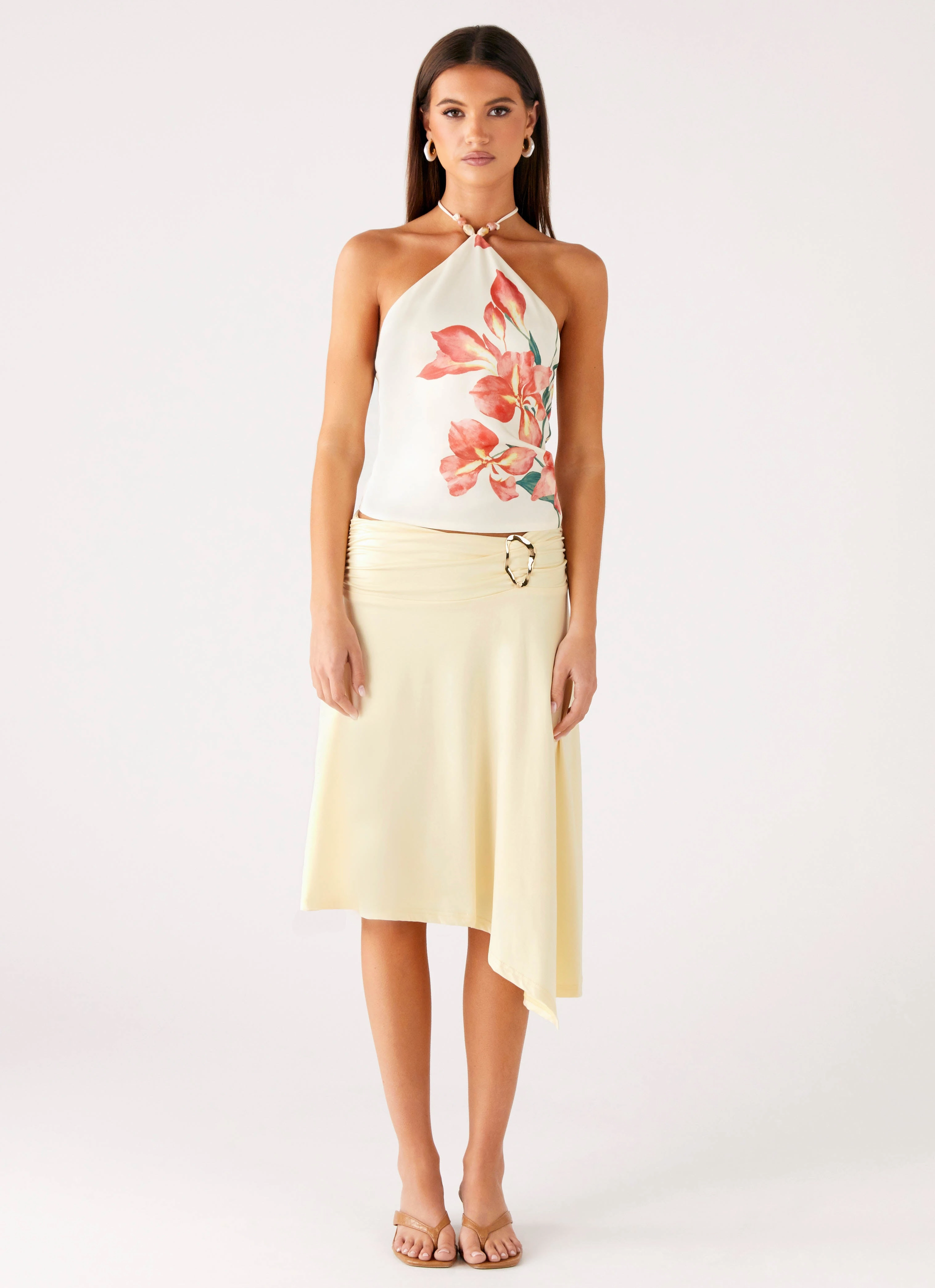 Comfort Control Brisa Midi Skirt - Butter