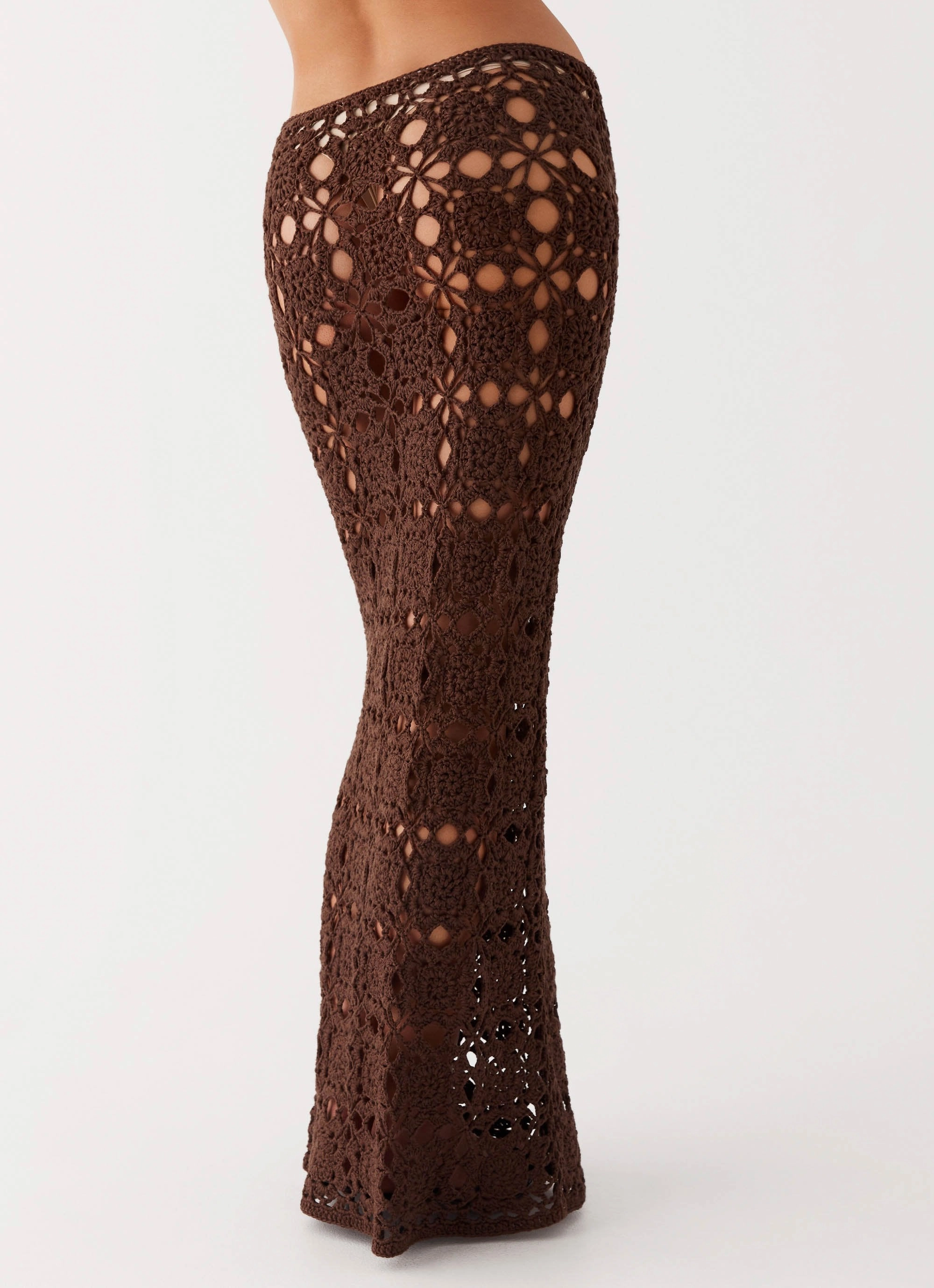 Sorrentino Crochet Maxi Skirt - Chocolate Seasonal special Tie Dye Style