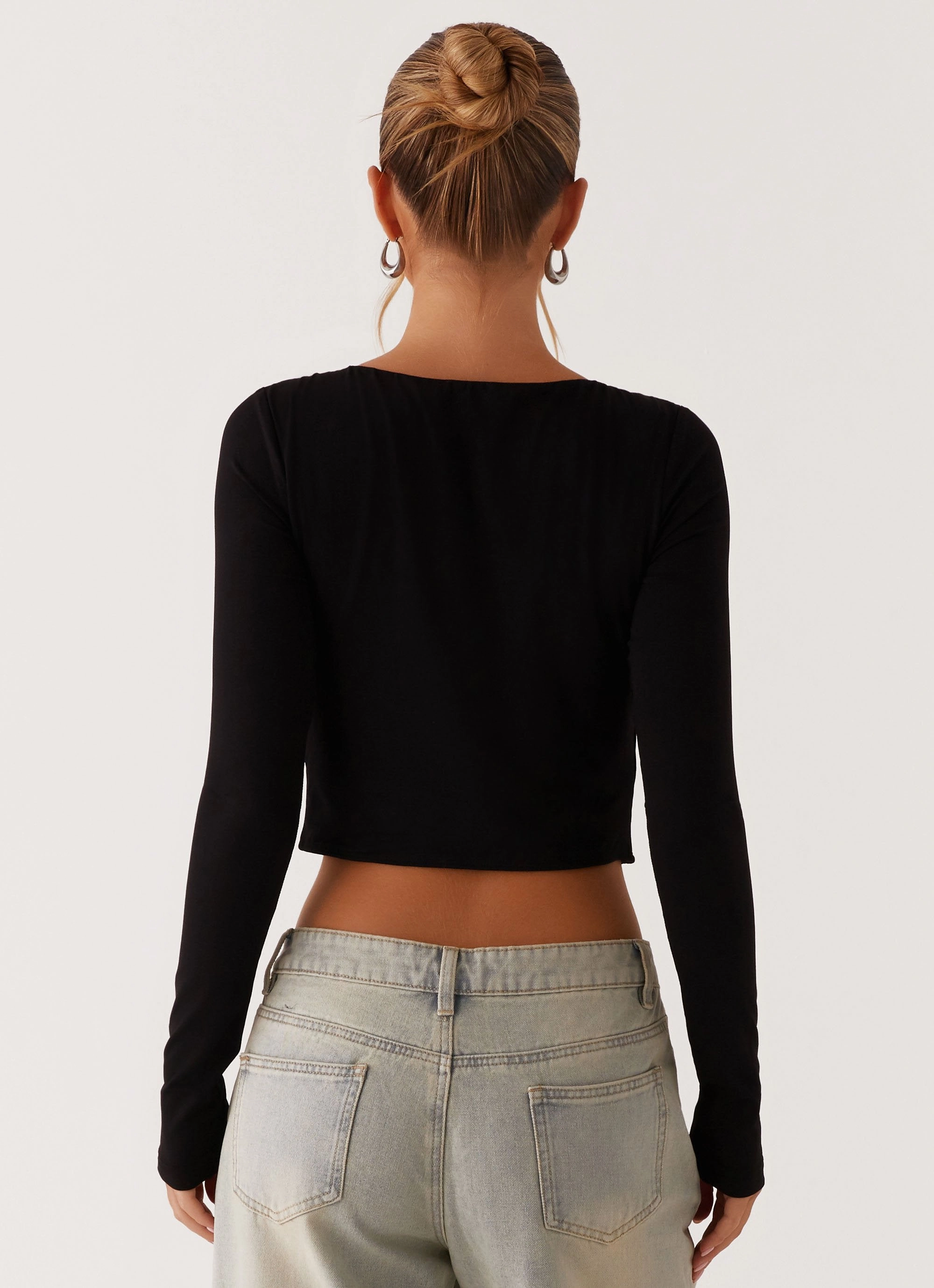 Fitted Design Pippa Top - Black