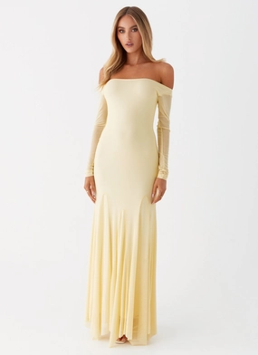 Maribel Maxi Dress - Yellow Fresh Energy