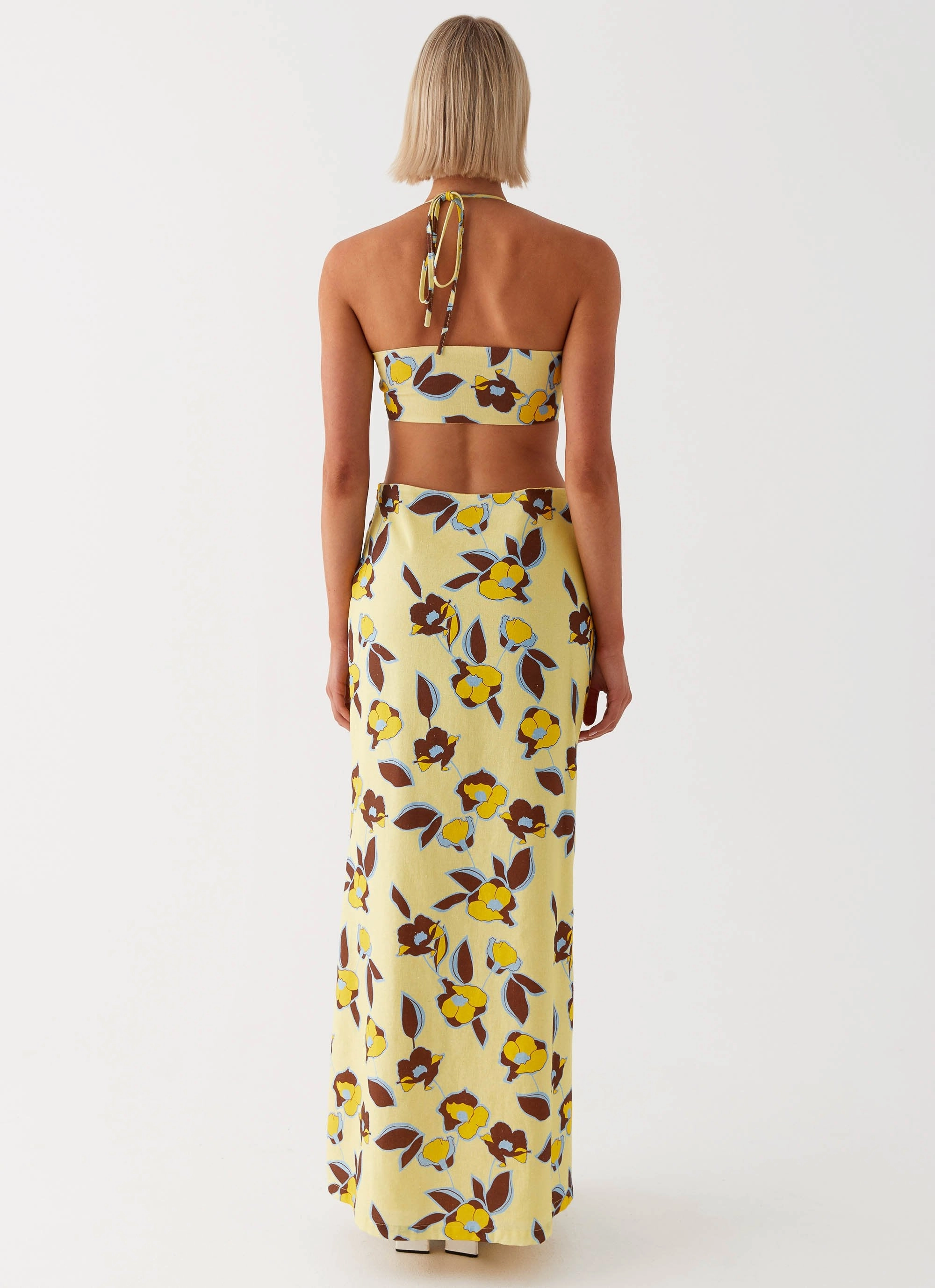 Nora Linen Maxi Dress - Primrose NonSlipClosure Perfect Comfort Wear