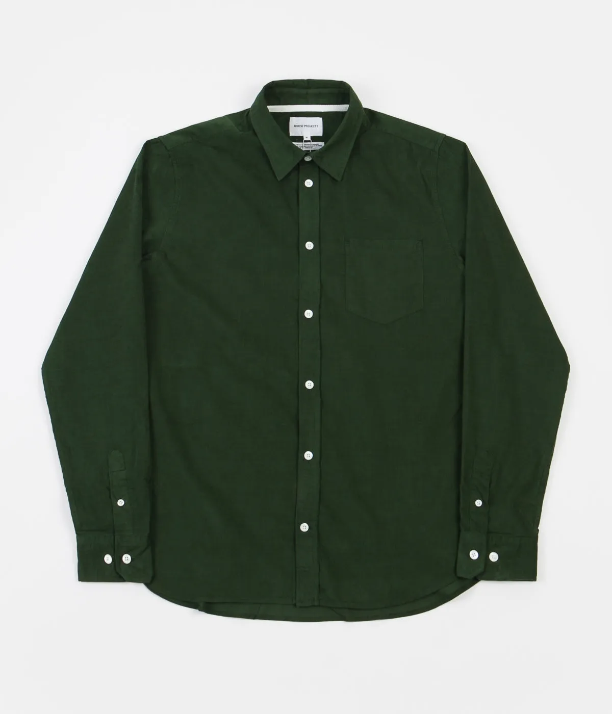 Norse Projects Osvald Corduroy Shirt - Dartmouth Green