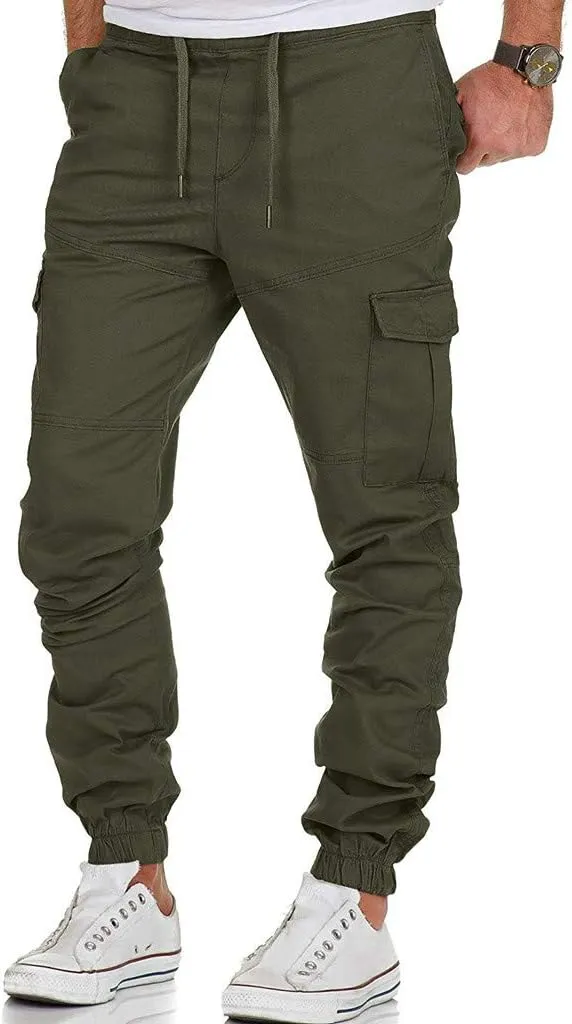 Nyybw Mens Hiking Cargo Pants - Fashion Joggers Cycling Sports Pants Casual Cargo Pants Gym Sweatpants Trousers Long Pants