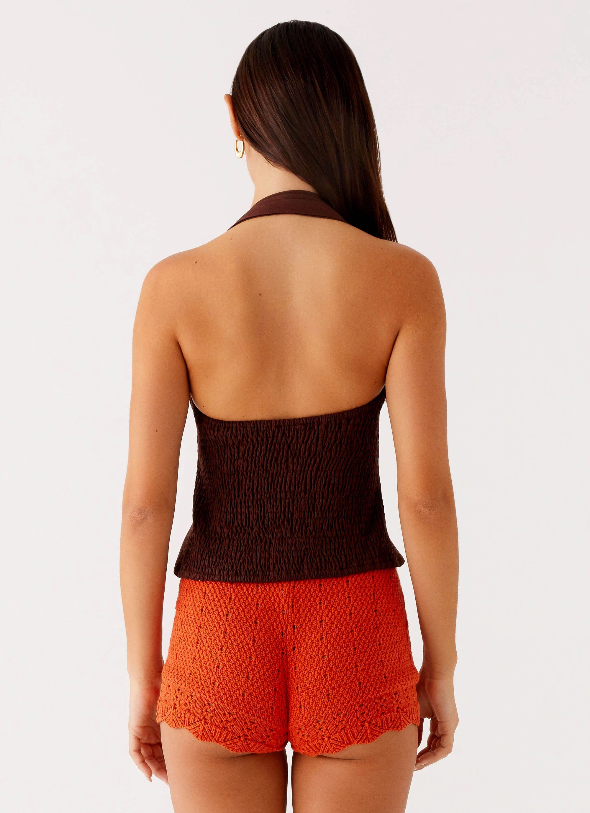 Urban Style Breathable wear Oakley Low Rise Mini Shorts - Orange