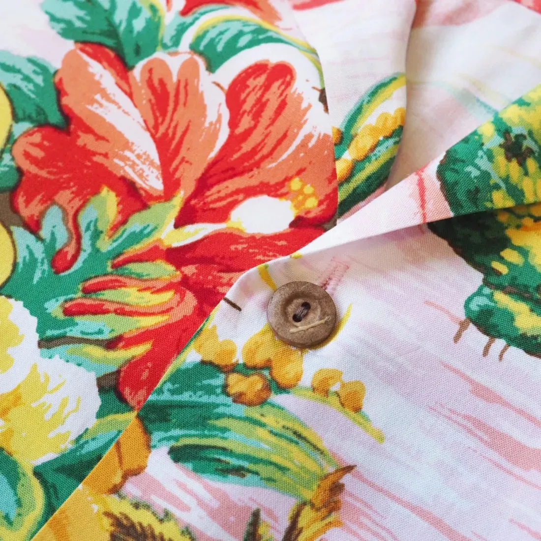 Ocean Life Pink Hawaiian Boy Shirt