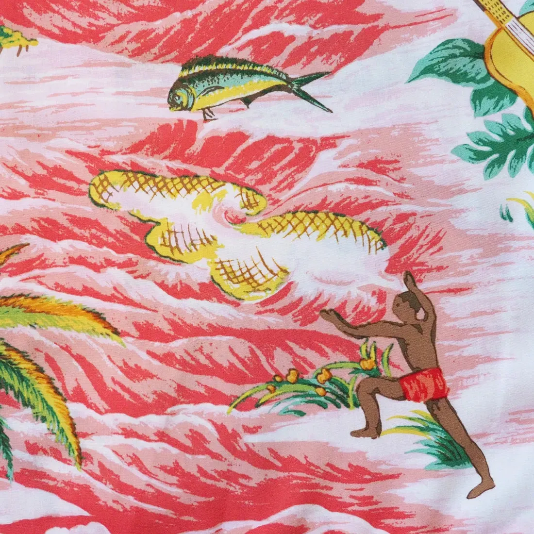 Ocean Life Pink Hawaiian Boy Shirt