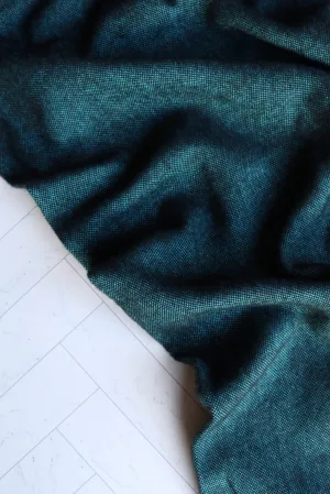 Ocean | Seawool Tweed Flannel | Robert Kaufman